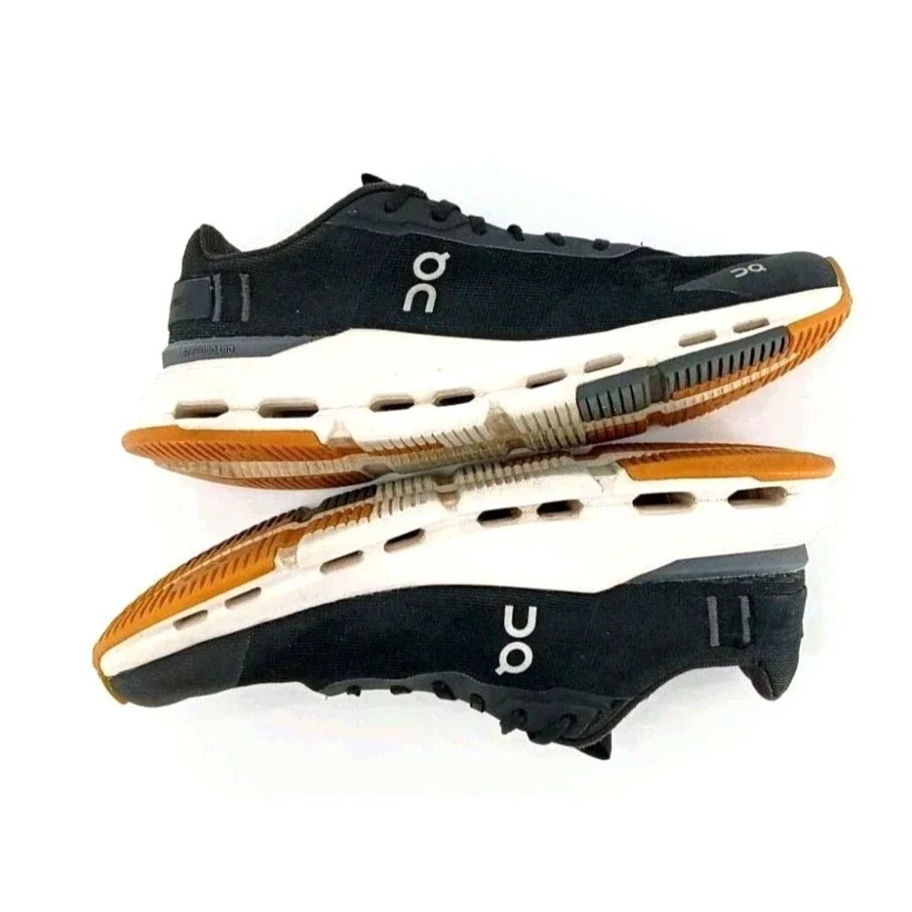 On Cloudnova Form 2 Black Ivory CloudTec Speedboard Sneakers Men's US 7.5 EU 40